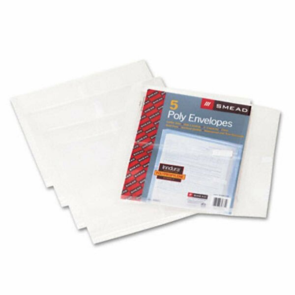 Smead Side-Load Envelopes with 1-1/2 Expansion  Jacket  Ltr  Poly  CLR  5/Pk SM32918